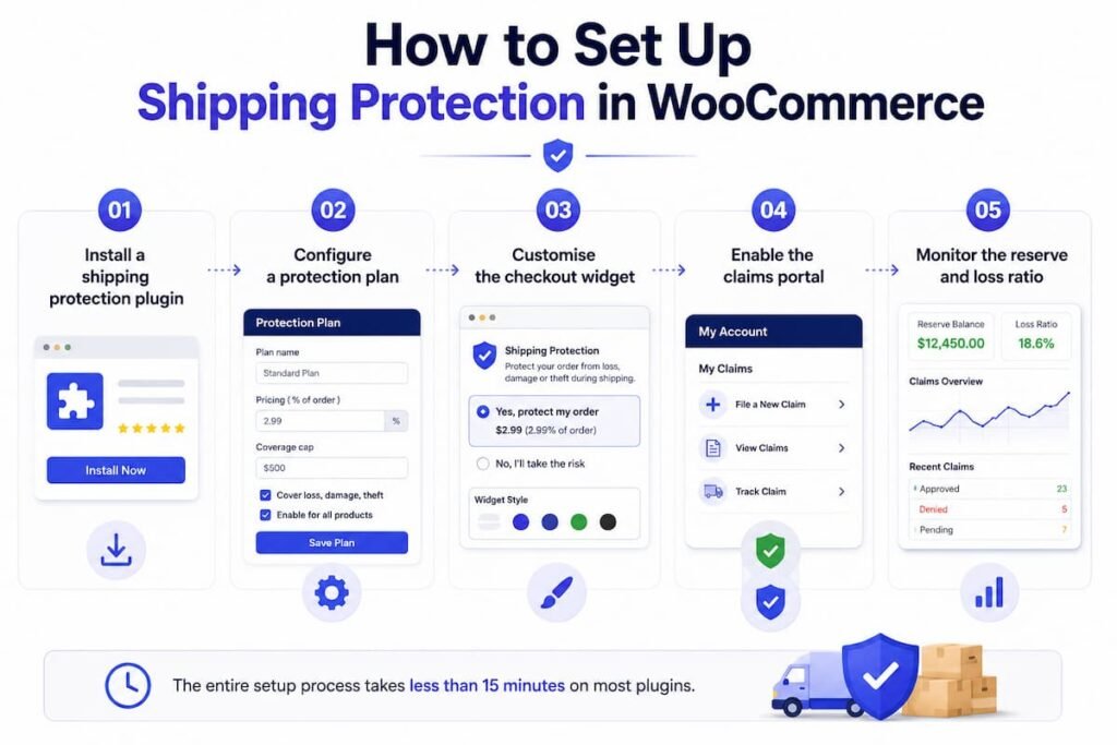 set up shipping protection