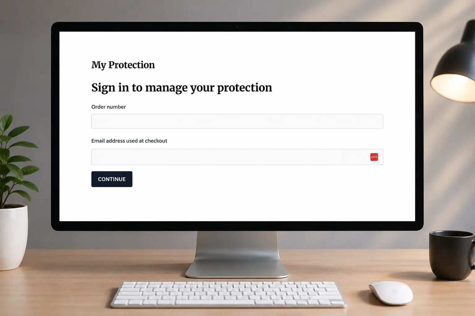 CoverMyOrder claims management screen in wp-admin showing a lost package claim with photo evidence, customer notes and carrier tracking status awaiting review